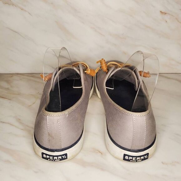 Sperry Topsider Women's Pier View Canvas Grey Sneakers Size 8.5 - Picture 5 of 8